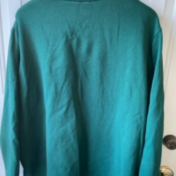 Reindeer Green Sweatshirt 1X - Picture 3 of 3